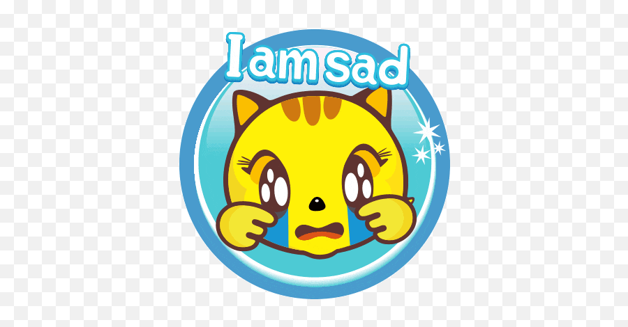 Yellow Cat Sticker - Yellow Cat Face Discover U0026 Share Gifs Emoji,Crying Cat Face Emoji