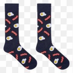 Hotsox Menu0027s Deviled Eggs Crew Socks U2013 Loops U0026 Wales Emoji,Bacon And Eggs Emoji