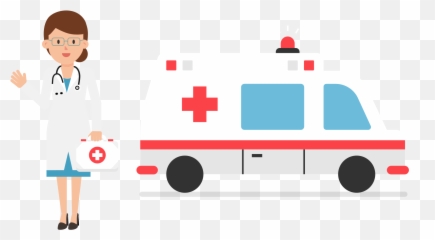 Emergency Clipart Ambulance Light - First Aid Doctor Cartoon Emoji,Female Doctor Emoji