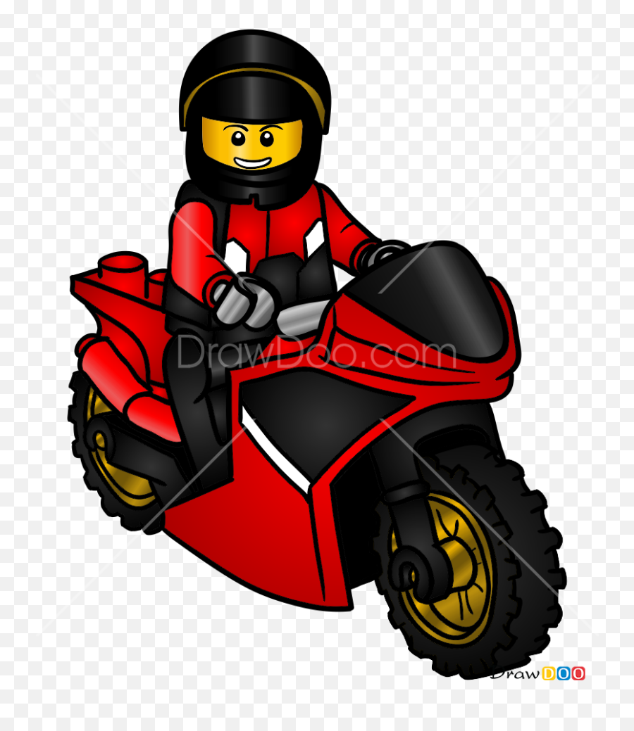How To Draw City Racing Bike Lego City - Draw A Racing Bike Emoji,Motorbike Emoji