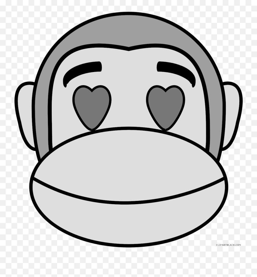 Monkey Emojis Animal Free Black White - Funny Monkey Emoji,Monkey Emojis