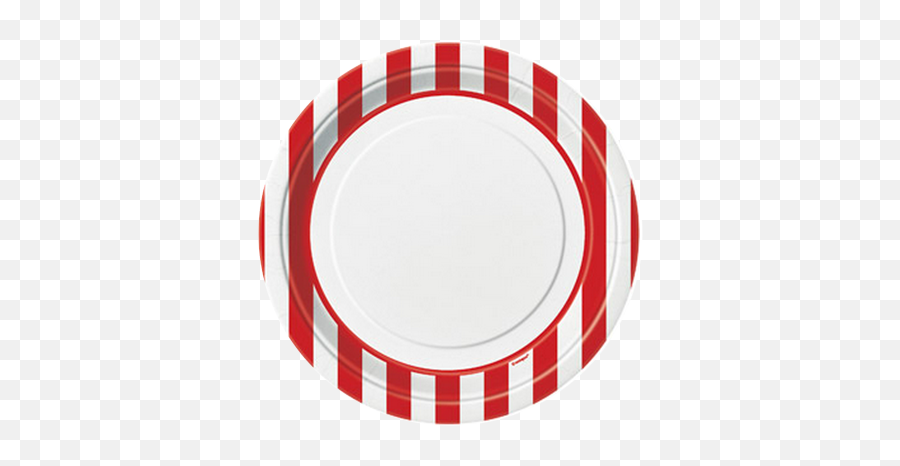 Red Striped Dinner Plates - Plate Emoji,Justice Emoji Plates