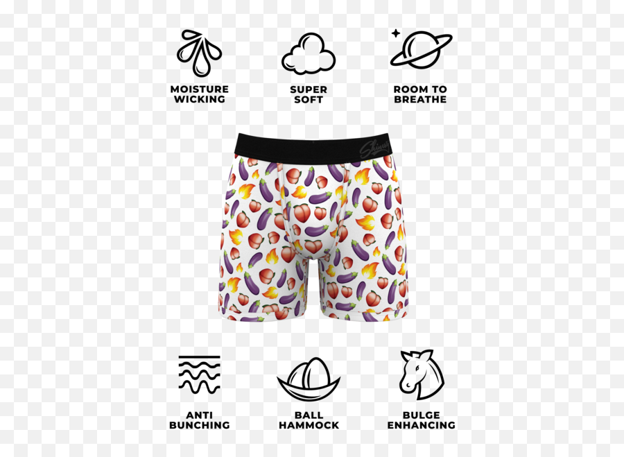 The You Up Emoji Ball Hammock Pouch Underwear - American Eagle Ghosts Boxers,Underwear Emoji