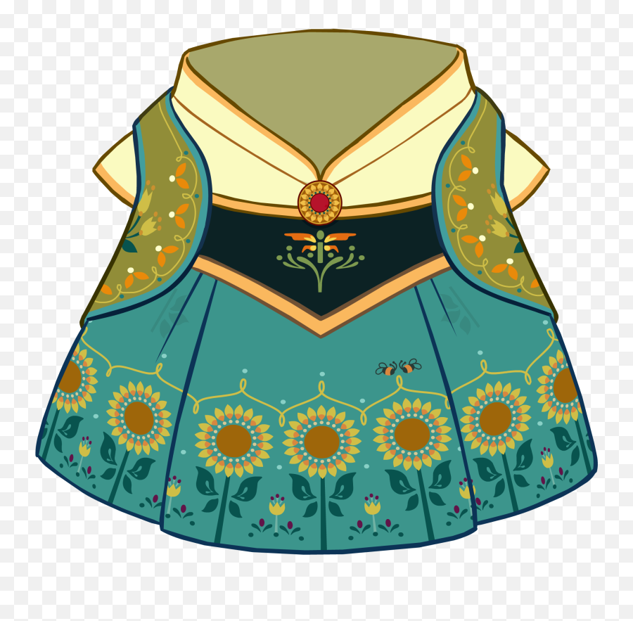 Birthday Dress - Frozen Fever Anna Dress Emoji,Frozen Fever Emoji