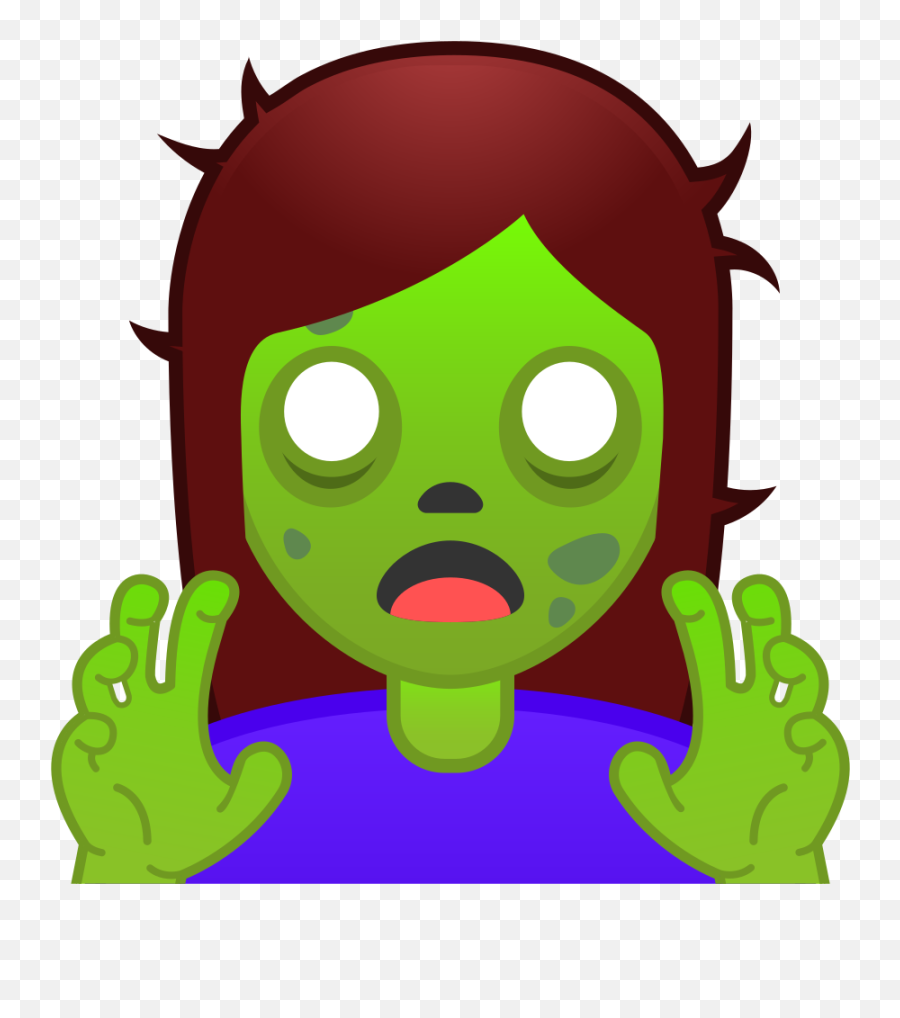 Woman Zombie Emoji - Zombie Emoji,Zombie Emoji