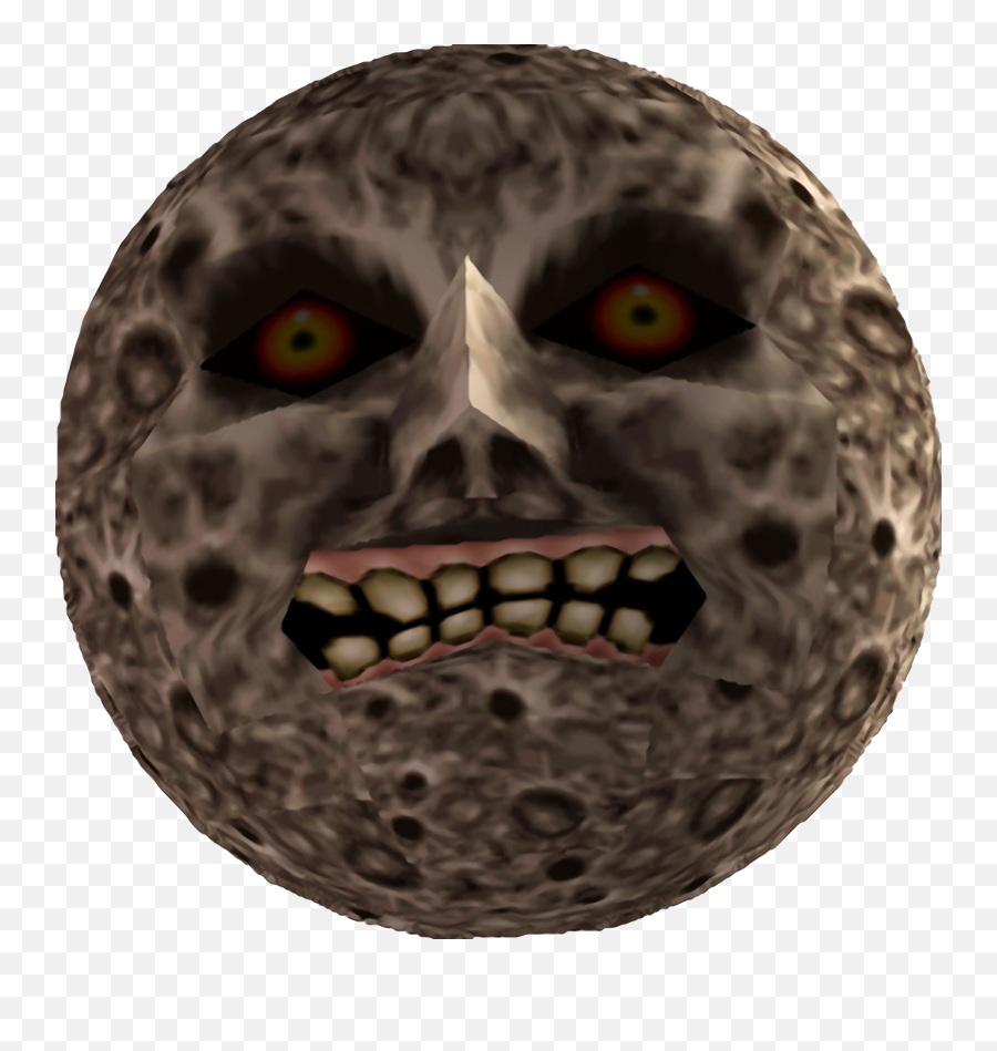 Ogre - Majoras Mask Moon Transparent Emoji,Scary Emoji