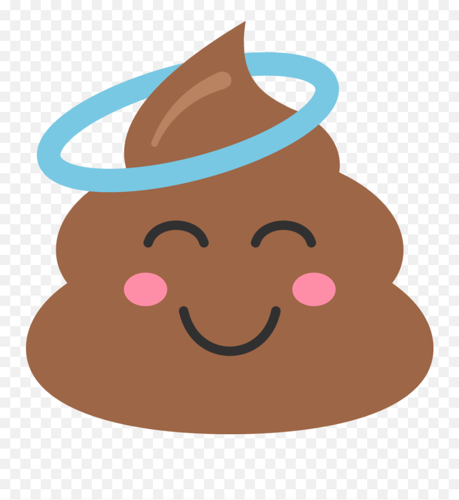 Angel Poop Clipart - Poop Clipart Emoji,Angel Emoji