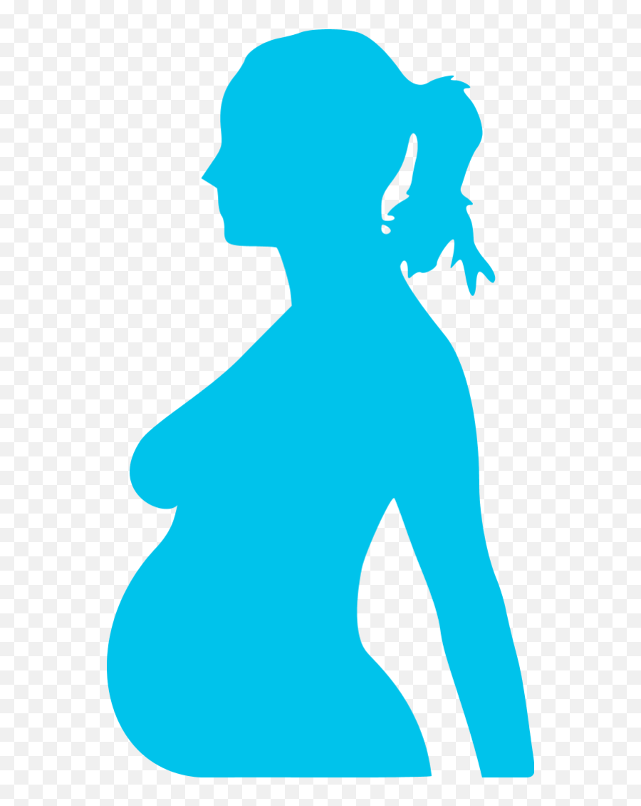 Pregnancy Silhouette Clip Art - Pregnant Woman Silhouette Blue Emoji,Png Transparent Pregnant Emoji