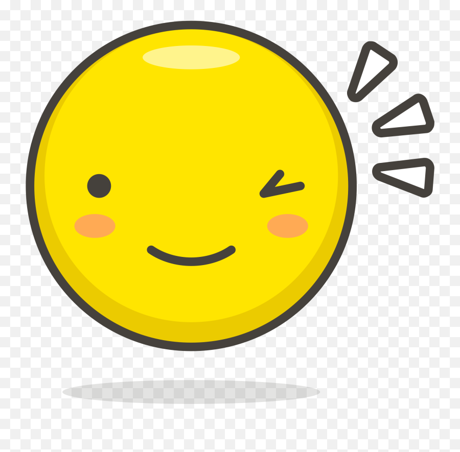Free Wink Emoji Icon Of Colored Outline Style - Available In Wink Png,Cheeky Sexy Boy Emoticon