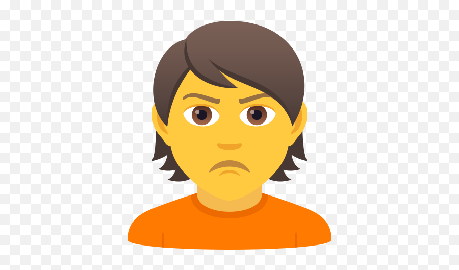 Emoji Pouting Person To Copy Paste - Emoji De Persona,Pouty Emoji