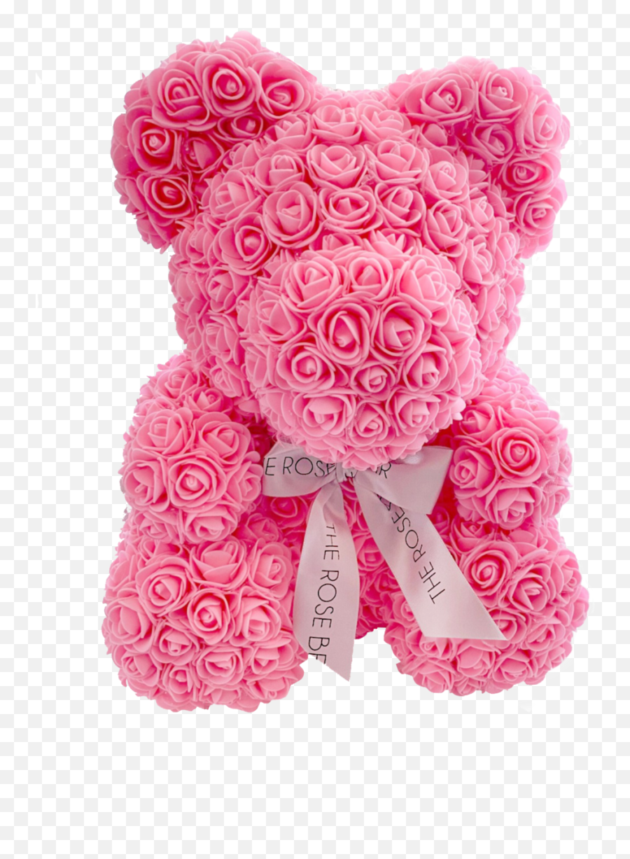 The Rose Bear - Pink Rose Teddy Bear Emoji,2ft Emoticon Plush