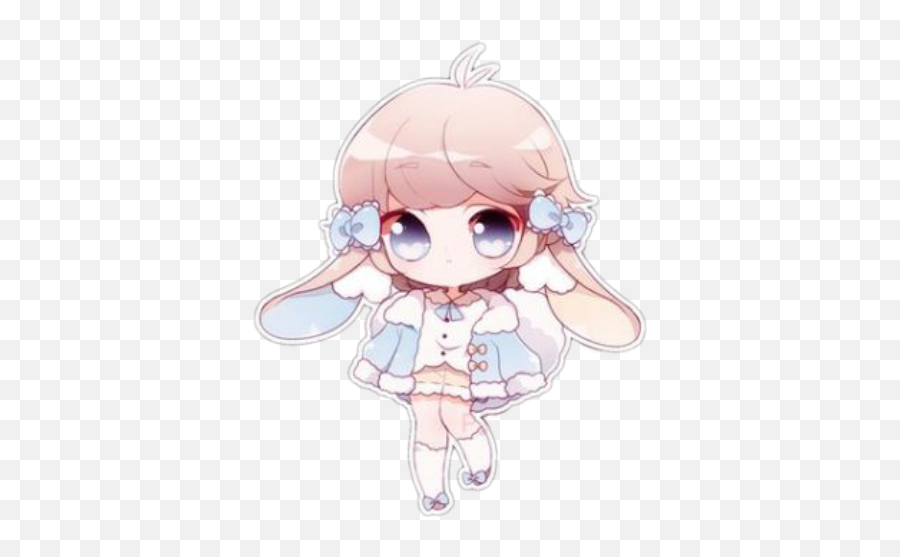 Kwaii Anime Chibi Cute Sticker By The Weird Girl - Fictional Character Emoji,Kwaii Emojis