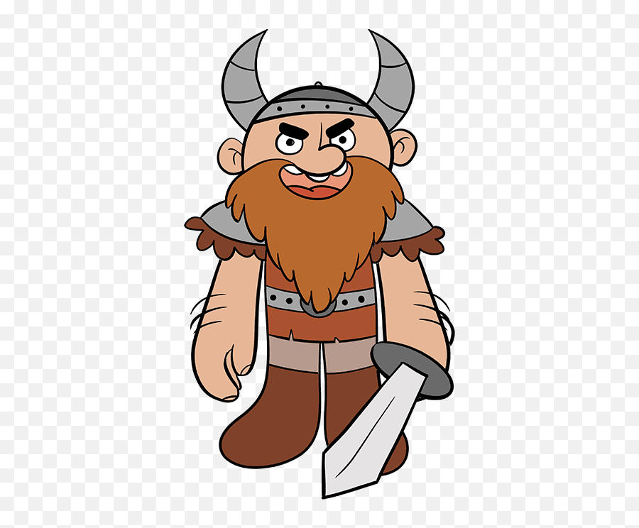 How To Draw A Viking - Draw A Viking Easy Emoji,Sad Viking Emoticon
