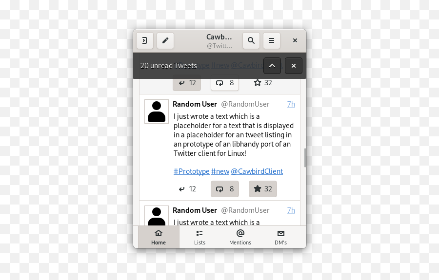 Mockup For Cawbird With Libhandy Issue 177 Ibboard - Technology Applications Emoji,Guess The Emoji Level 125