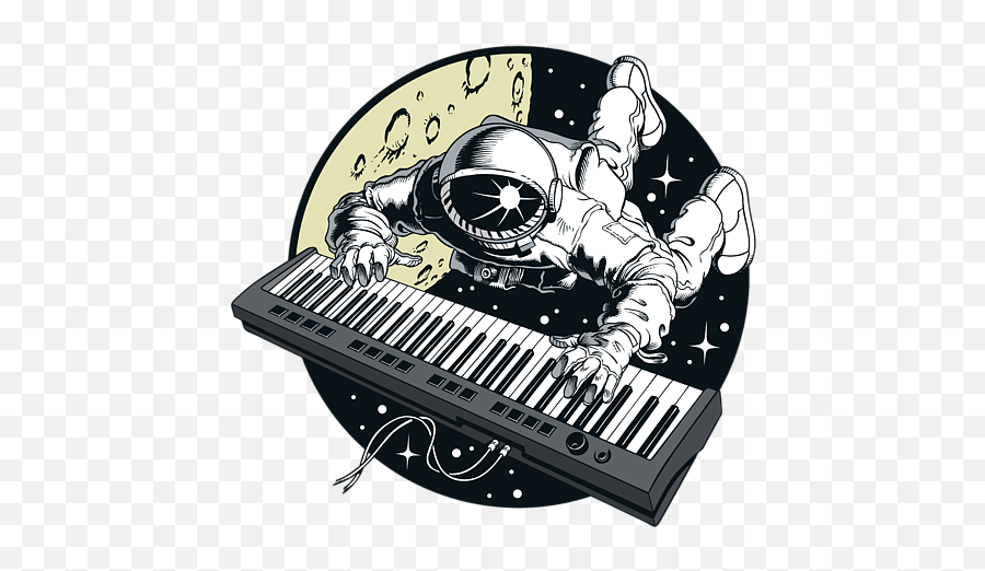 Astronaut Keyboard Space Musician Music Lover Galaxy Case - Keyboard Instrument In Space Emoji,Add Emoticons To Galaxy S4 Keyboard