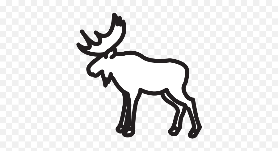 Moose Free Icon Of Selman Icons Emoji,Elk Emoticons