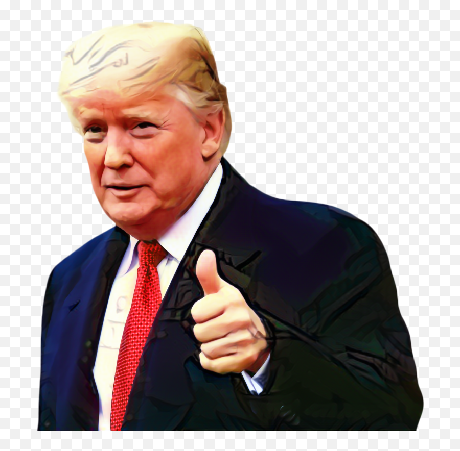 Donald Trump Transparent Background Posted By John Johnson Emoji,Trump Thumbs Up American Emoticon