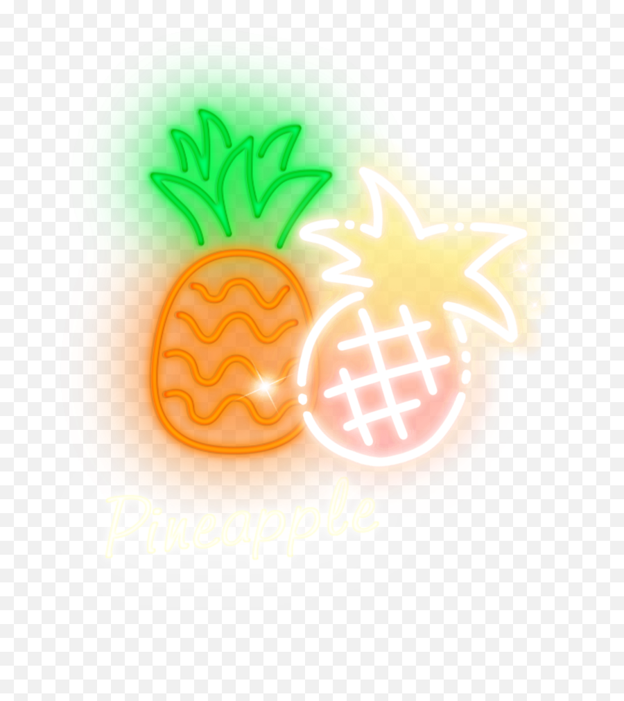 Mq Pineapple Fruit Neon Sticker By Marras - Fresh Emoji,Pinapple Emoji