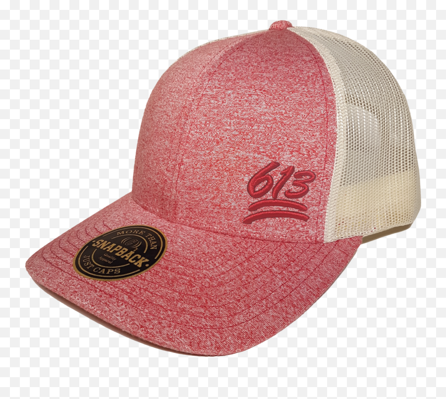 613 Emoji Low Profile Trucker Red - For Baseball,Emoji Embroidery