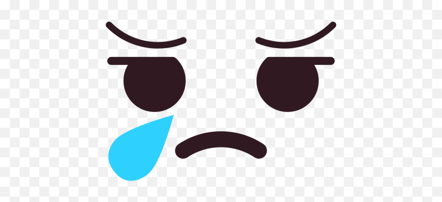 Simple Crying Emoticon Face - Cara Llorando Png Emoji,Crying Emoticon