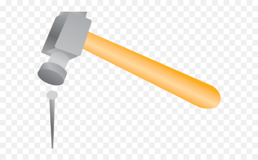 Nail Clipart Hammer Nail - Hammer And Nail Png Transparent Transparent Hammer Nail Gif Emoji,Sledgehammer Emoji