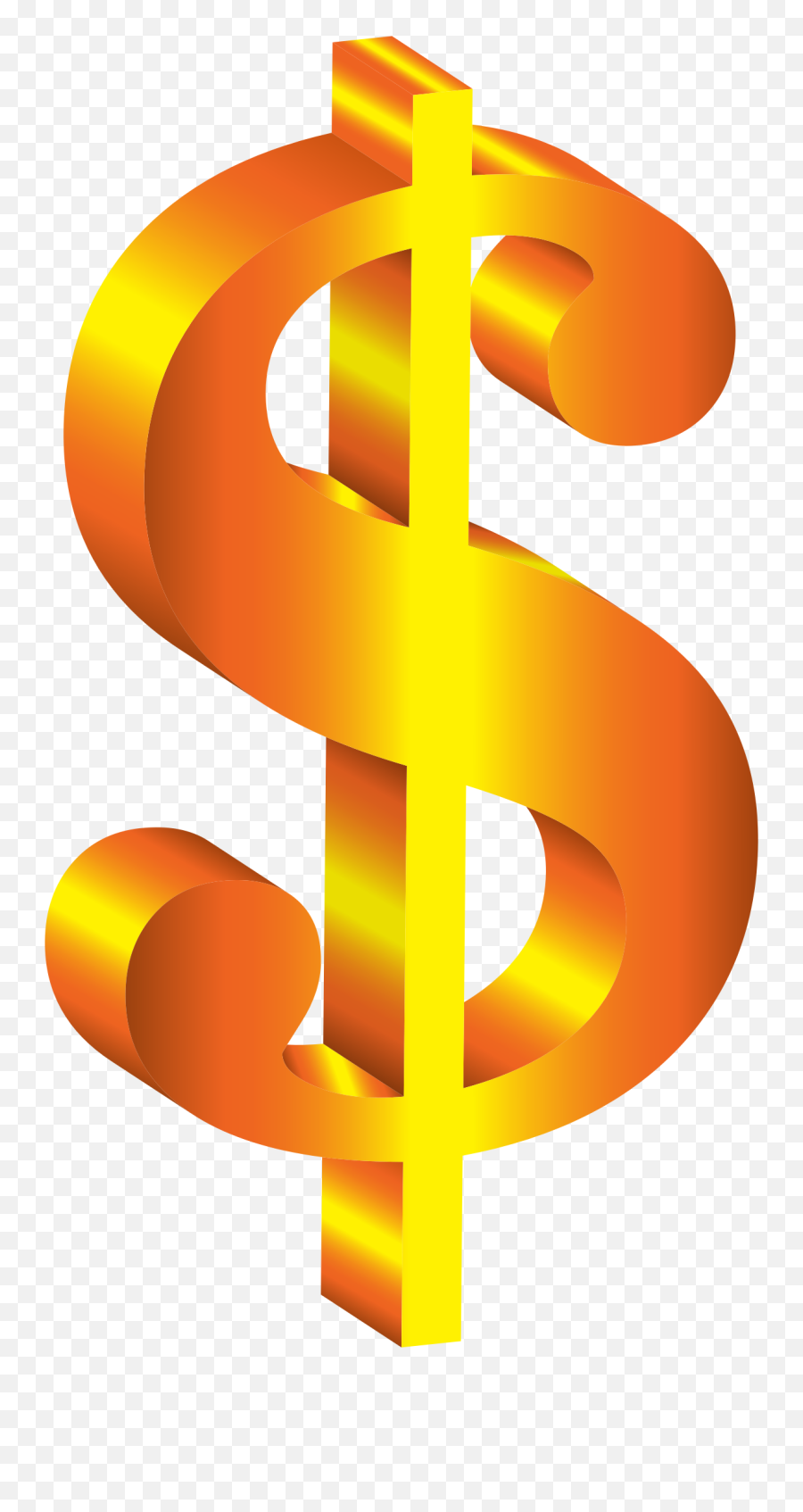 Dollar Symbol Sign Money Gold Sticker By Inkstardust - Clip Art Dollar Sign Vector Emoji,Dollar Sign Emoji Png