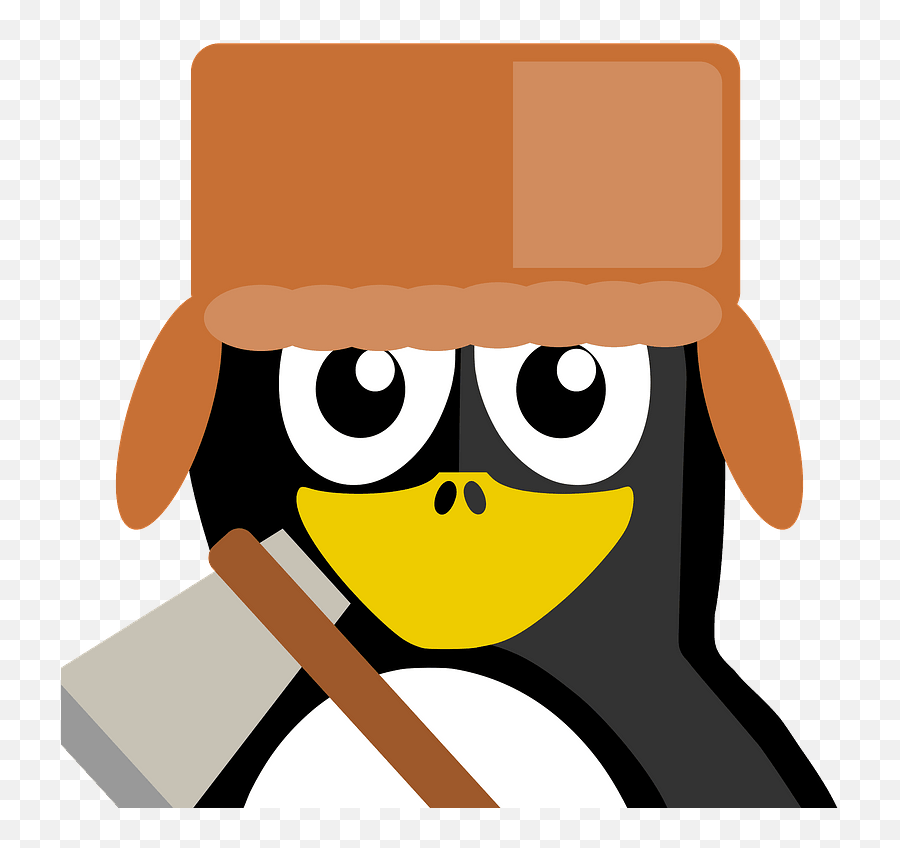 Lumberjack Penguin Clipart - Penguin With A Roman Helmet Emoji,Lumberjack Emojis