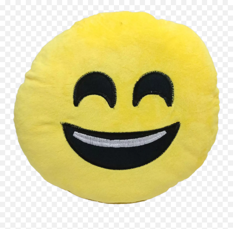 Cute Yellow Emoji Cushion Pillow Soft - Wide Grin,Laughing Emoji Cushion