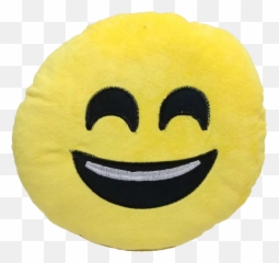Cute Yellow Emoji Cushion Pillow Soft - Wide Grin,Laughing Emoji Cushion