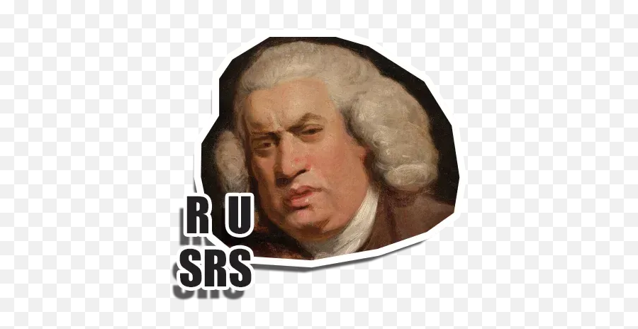 S3nd H3lp Whatsapp Stickers - Samuel Johnson Painting Emoji,R U Srs Emoticon