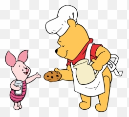 Clip Art Of Winnie The Pooh Offering - Pooh And Piglet Baking Emoji,Winnie The Pooh And Emotions