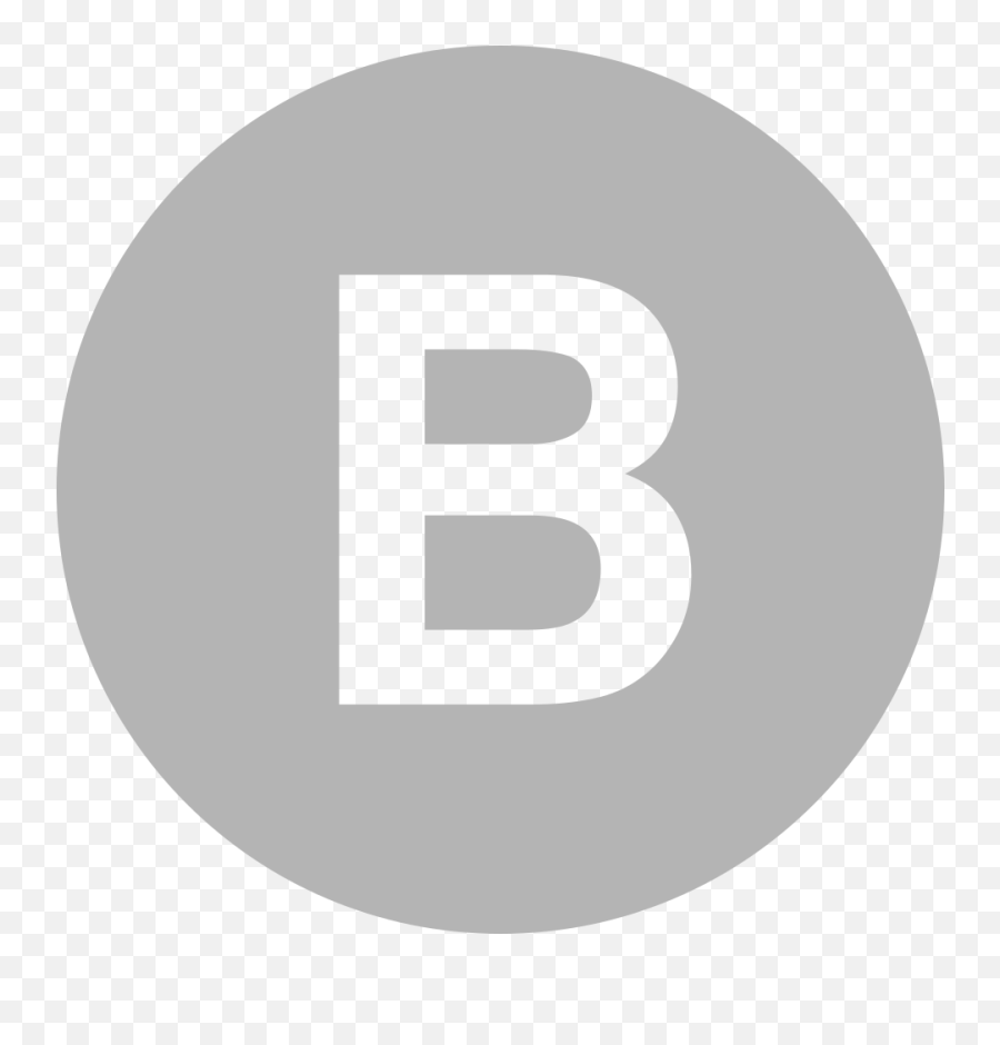 Eo Circle Grey Letter - Letter B Red Circle Emoji,B Emoji Black And White