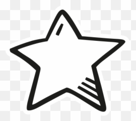 Star Free Icon Of Space Hand Drawn Black Sticker - Hand Drawn Star Icons Png Emoji,Emoticons Estrella