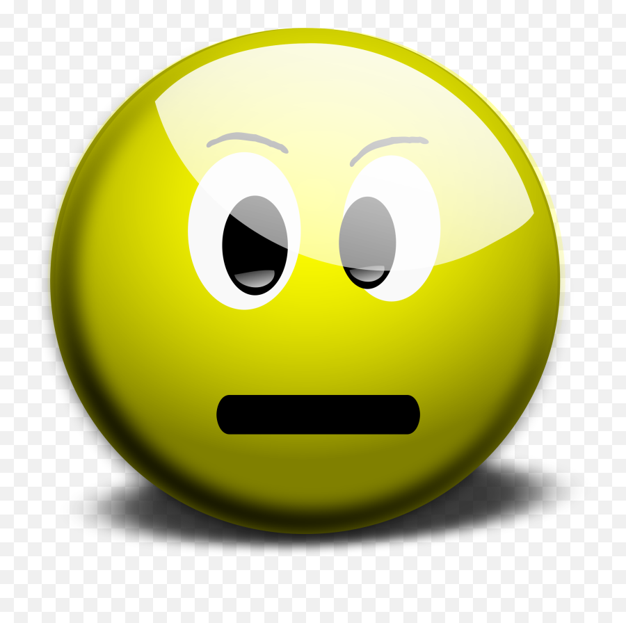 Smiley Face Emoticon Clip Art - Neutral Face Cliparts Png Yellow Neutral Smiley Face Emoji,Emoji Drawings