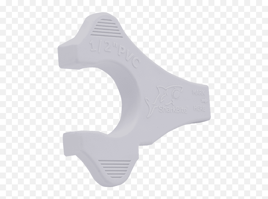 Pvc Disconnect Clip U0026 Depth Gauge Pipe Fittings Sharkbite - Solid Emoji,Shark Emoticon Depth