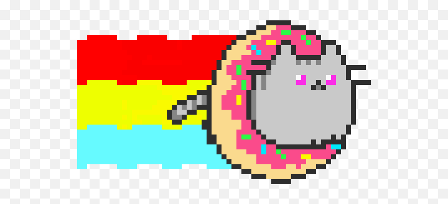 Donut Cat Pixel Art Maker Emoji,Emoticon For A Donut