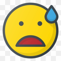 Emoji Emote Emoticon Emoticons Nervous Icon - Free Download Emoticon,X D Emoticons