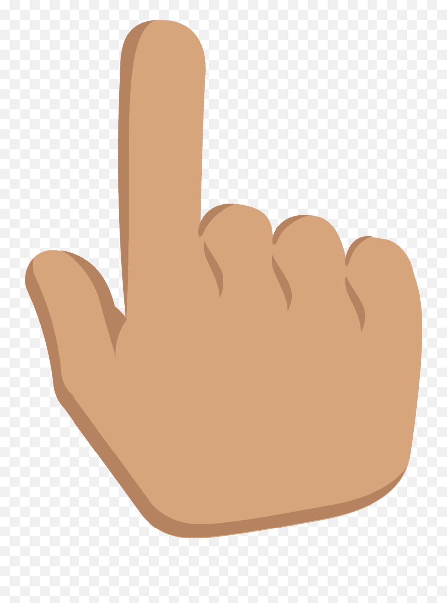 Backhand Index Pointing Up Emoji Clipart Free Download - Index Finger,Pointing Hand Emoji