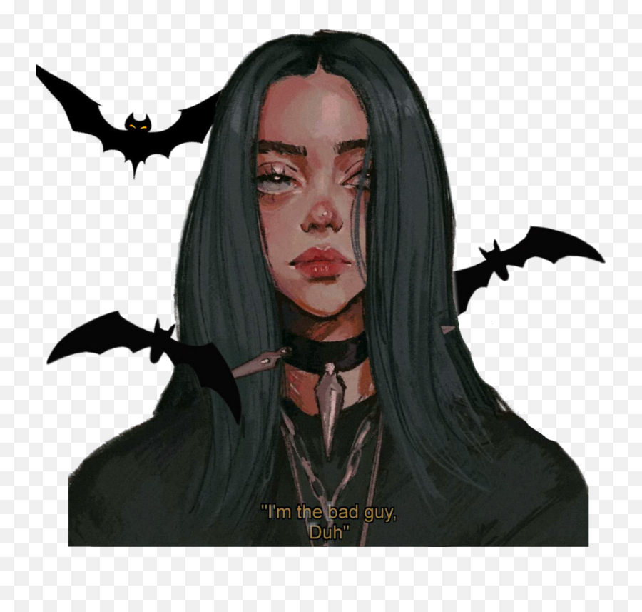 Bat Sticker Challenge On Picsart Emoji,Billie Eilish Emotion