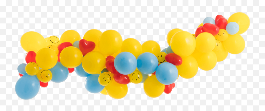 Emoji Balloon Garland Kit - Yellow Balloons Garland Png,Celebration Emoji