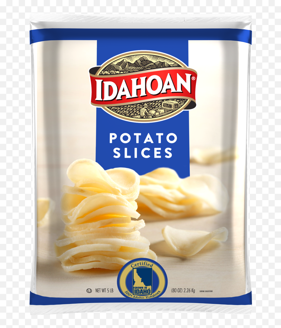 Idahoan Potato Slices 5 Lb Bag Pack Of 4 Emoji,Emoticons Peeling Potatoes