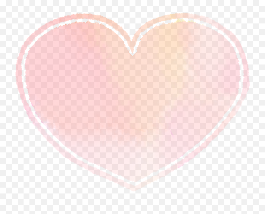 Freetoedit Heart Tumblr Pink Handpainted Watercolor - Heart Emoji,Pink Heart Emoji