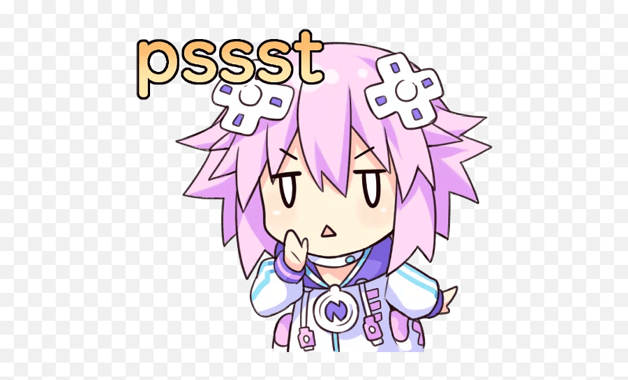 Nep - Hyperdimension Neptunia Neptune Stickers Emoji,Neptune Emoji