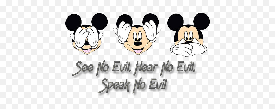 Mickey Mouse Disney Scrapbook - Hear No Evil See No Evil Speak No Evil Svg Emoji,Hear No Evil Emoji