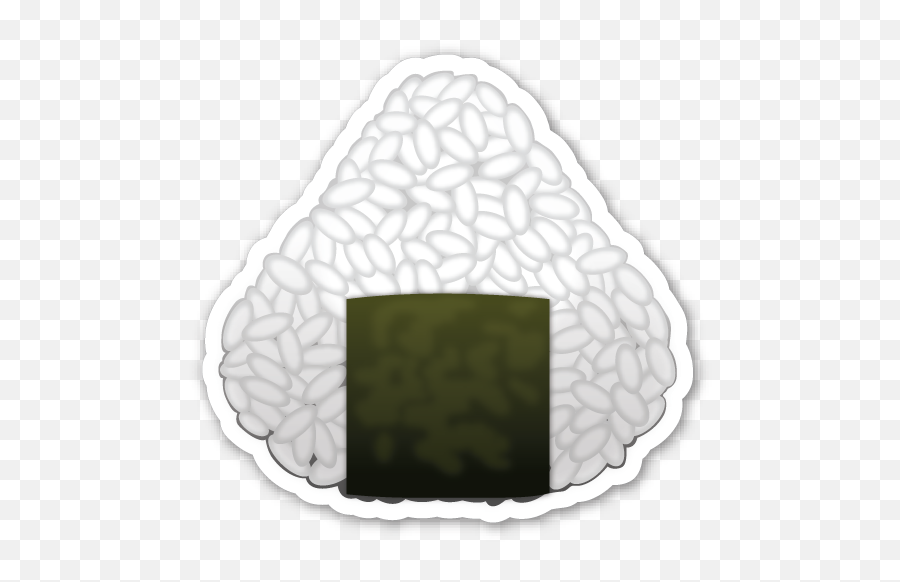 Rice Ball Emoji Stickers Rice Balls Emoji - Emoji Rice Transparent,Ball Emoji