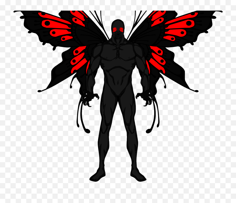 Moth Man Transparent Png Png Svg Clip - Mothman Transparent Emoji,Mothman Emoji