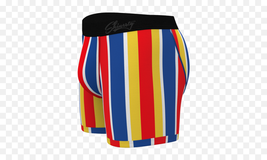 The Eric Formans Primary Retro Stripes Ball Hammock Pouch Underwear - For Teen Emoji,Ballsack Emoji