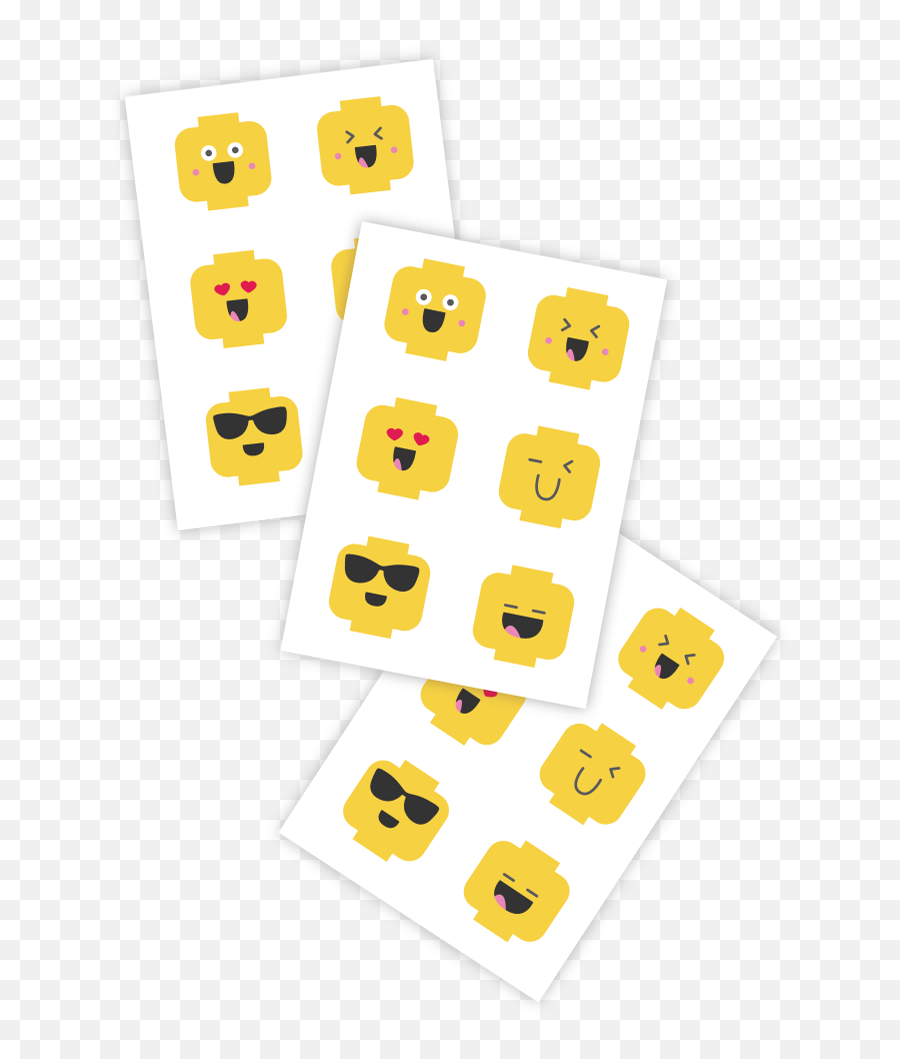 Minifig Emojis - Dot,Diy Emoji Party Favors