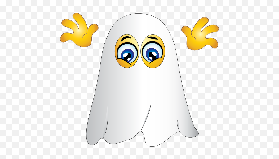 Ghost Smiley Emoticon Clipart - Ghost Smiley Emoji,Ghost Emoticons