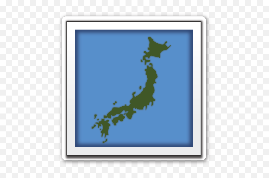 Silhouette Of Japan Japan Silhouette Emoji Stickers - Japan Map Clip Art,Silhouette Emoji